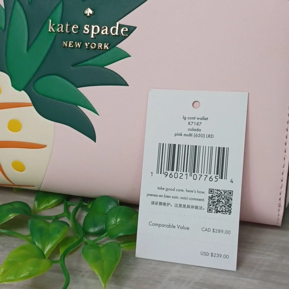 Kate Spade Large Continental Wallet Colada NWT - Picture 2 of 7